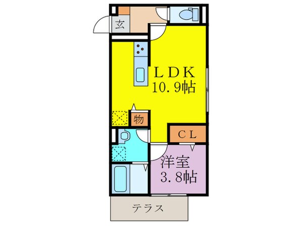 ファーストレジデンス野間の物件間取画像